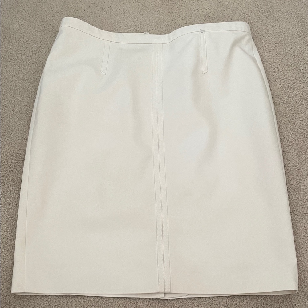 Ann Taylor Classic White Pencil Skirt
